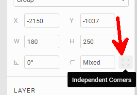 Indipendent corners