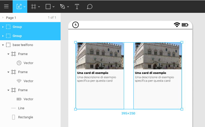 Duplicate a group in Figma