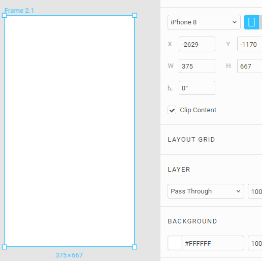 Iphone frame in Figma
