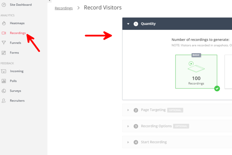 Session recordings to measure UX