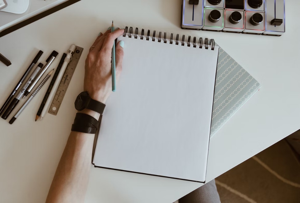 the mockup of a landing page - ux and title