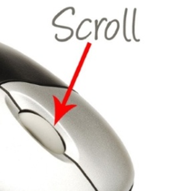 Scroll using the mouse